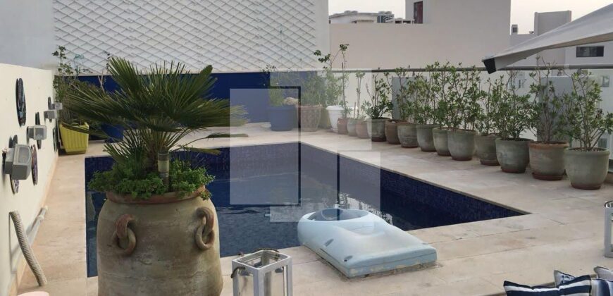 Penthouse S+3 meublé avec piscine, Lac 2