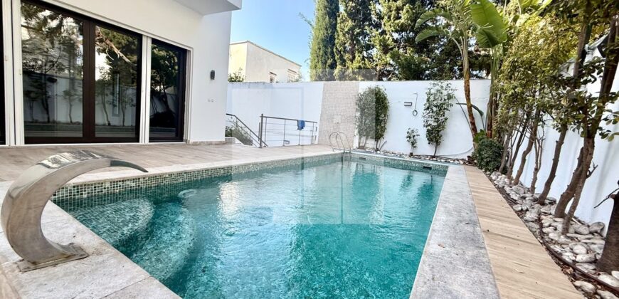 Villa moderne S+4 avec piscine et jardin, Carthage