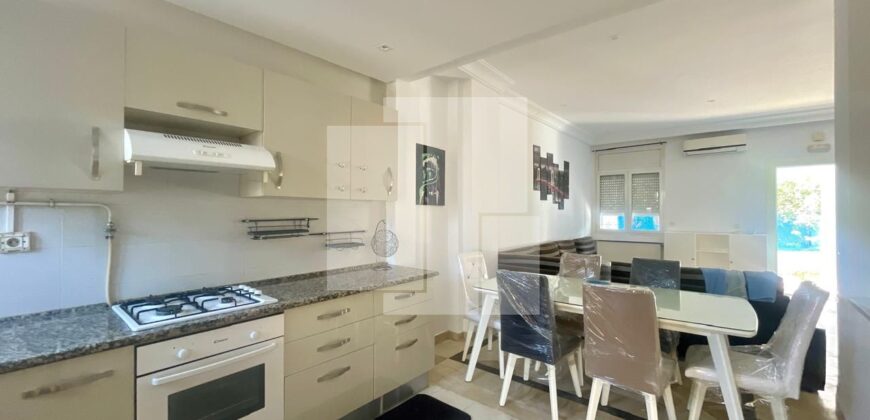 Appartement S+2 meublé avec terrasse, Gammarth supérieur