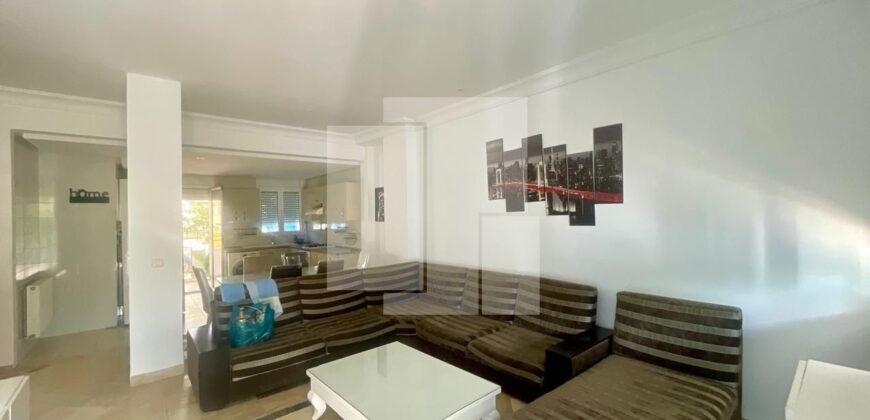 Appartement S+2 meublé avec terrasse, Gammarth supérieur